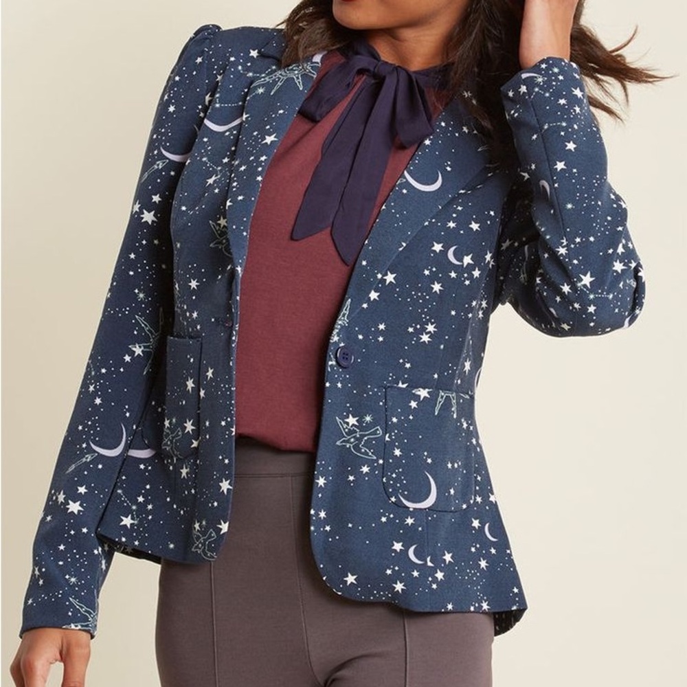 ModCloth Stargazing Splendor Constellations Blazer
